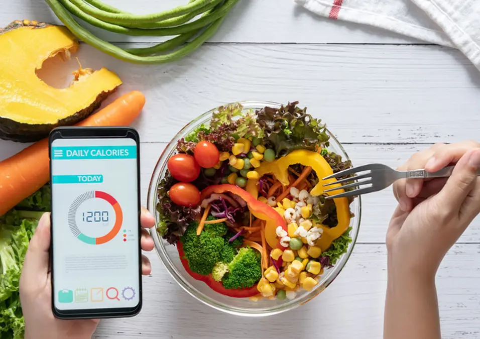 Calculate Calories App With Healthy Food