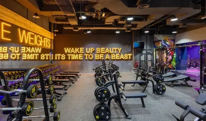 Gymnation Mega Mall Ladies Free Weights Area