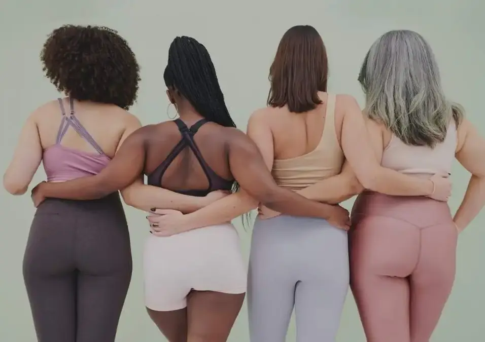 تحليل شكل الجسم حسب نسبة الدهون للنساء