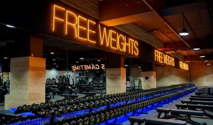 mushrif mall gym free weights
